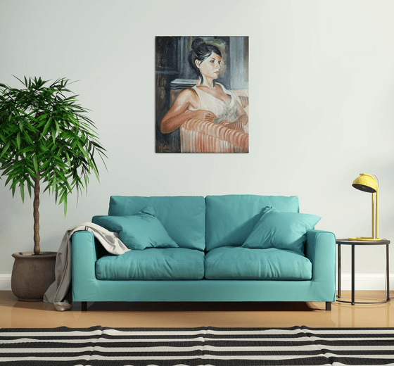 Girl on the sofa