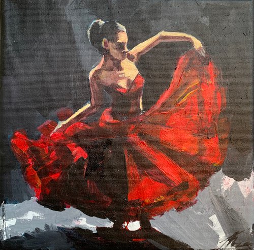 Flamenco dance 2 by Anzhelika Klimina