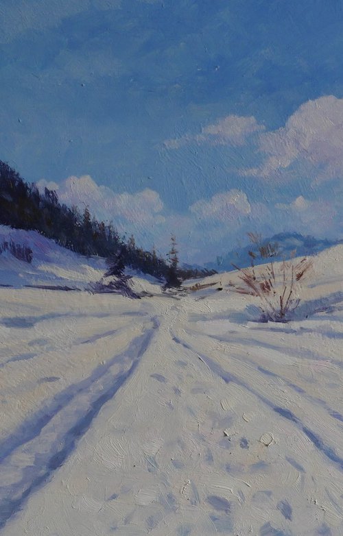 Snow in Montgenèvre by Claudio Ciardi