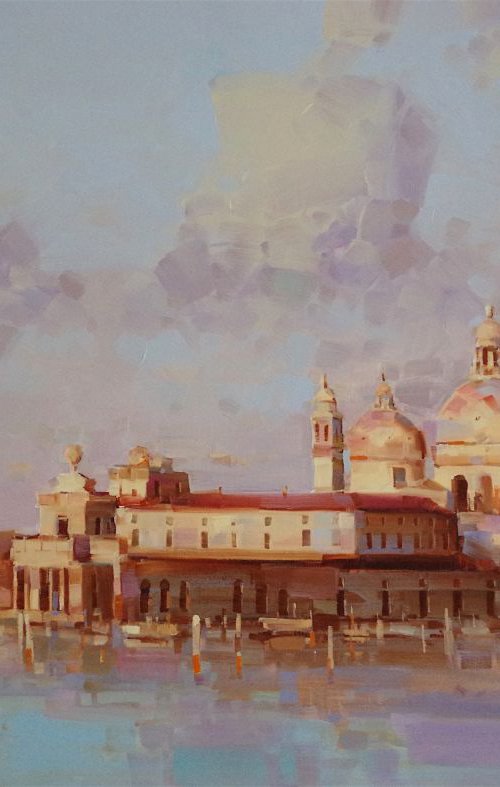 Venice Original oil painting  Handmade artwork One of a kind Large Size by Vahe Yeremyan