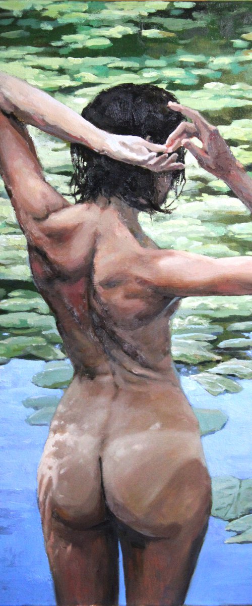 Bather II. 60x70 cm by Linar Ganeev