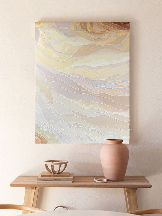 Rice Terrace. Gentle Light