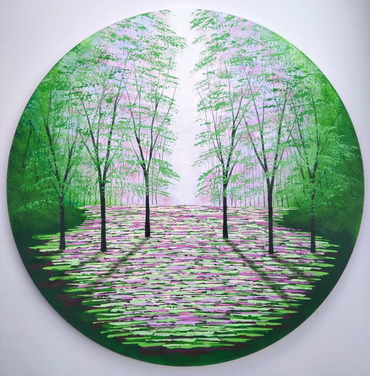  Living Light Of The Forest By Amanda Horvath, 24 X 24, Artwork For Sale On Artfinder