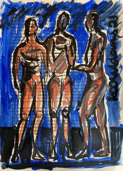 Three Figures by Koola Adams