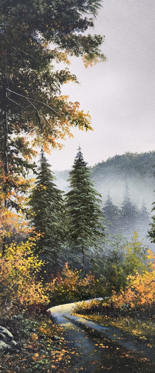 Pine Wood Path by Sergei Miqaielyan