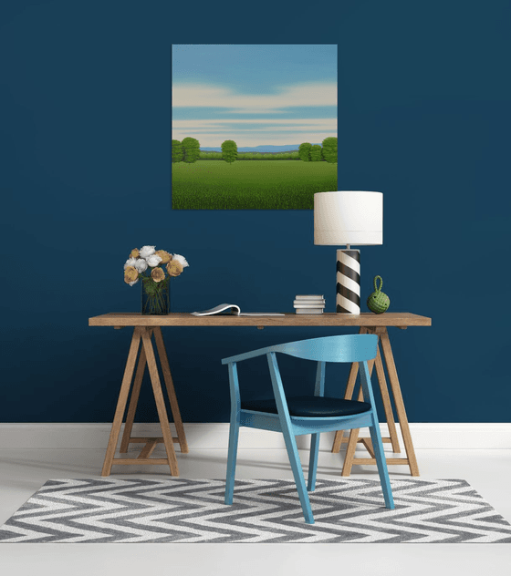 Green Meadow - Blue Sky