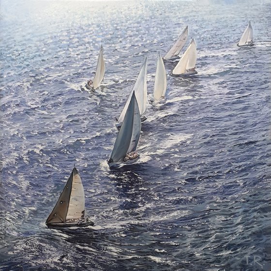 SAILS OVER THE SEA