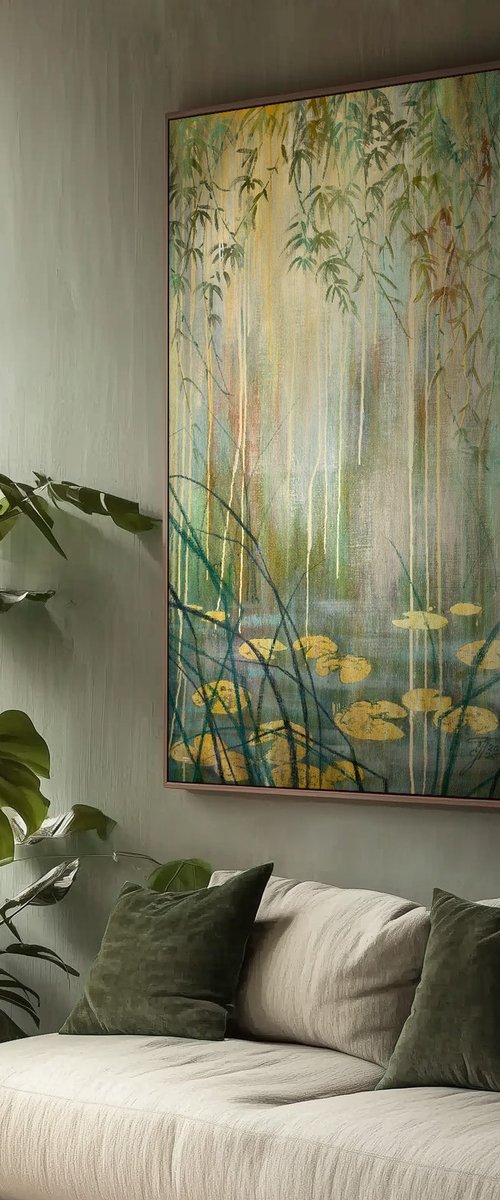 Foggy Pond by Ekaterina Prisich