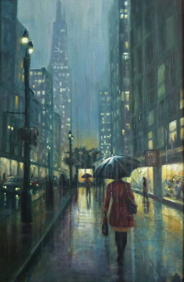 Evening Downpour by Martin J Leighton