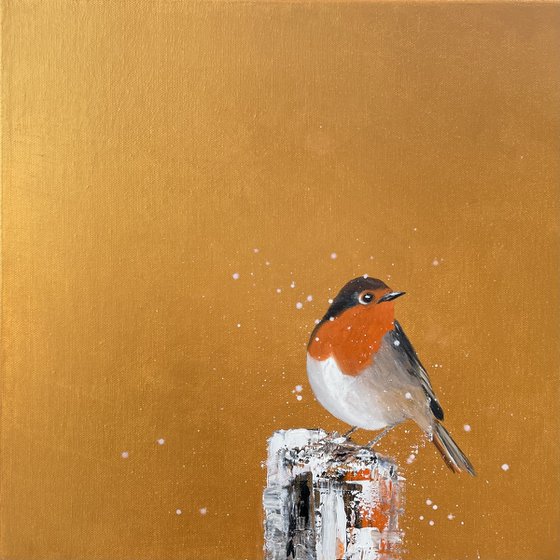 Red Robin in the Snow