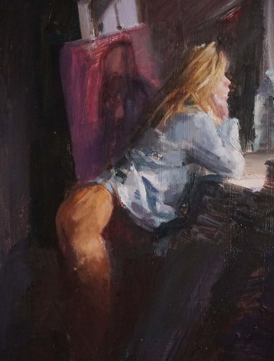 Meg in studio