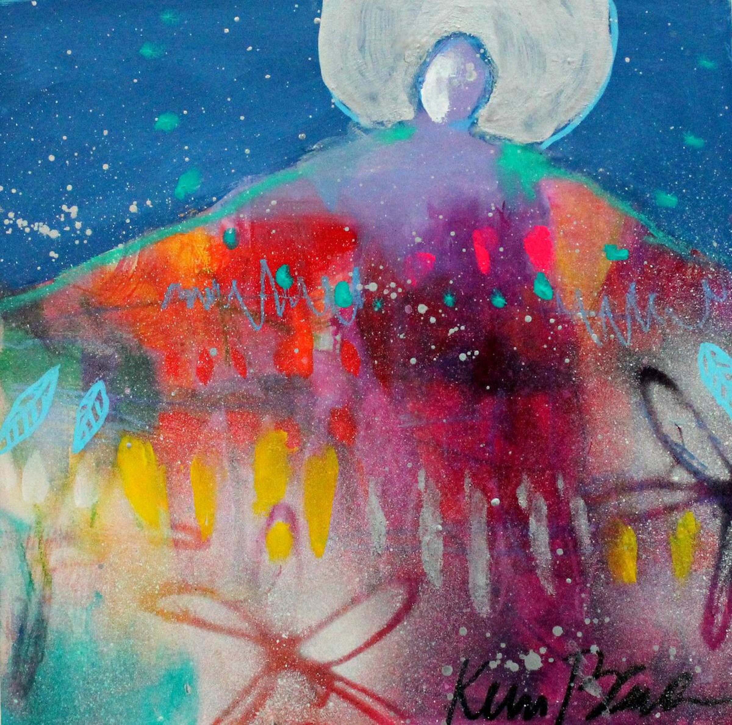 Spread Color Everywhere Small Abstract Angel Fig Artfinder