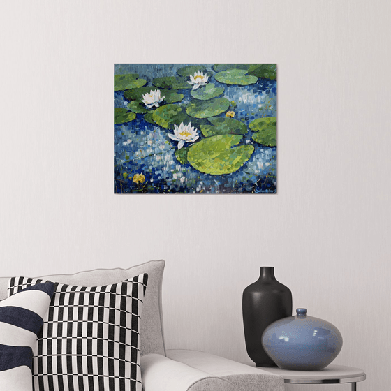 Water lilies. Impression.