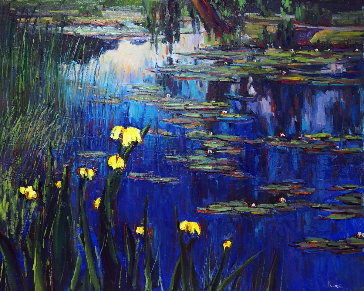 Water Lilies By Yuanyuan Liu, 39 X 31, Artwork For Sale On Artfinder