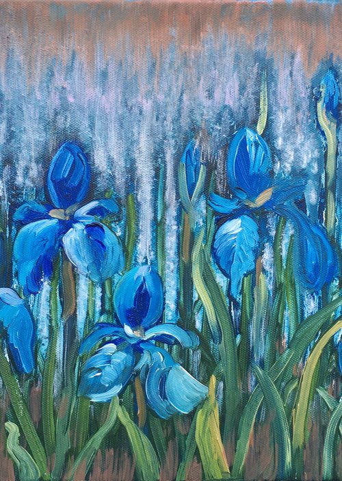 Irises by Elena Sokolova