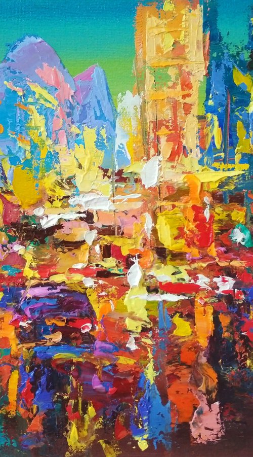 Abstract cityscape 03 by Andrej  Ostapchuk
