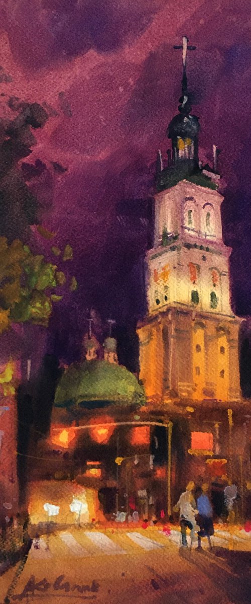 Night light. The city of Lviv by Andrii Kovalyk