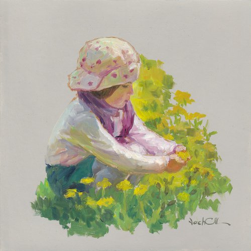 Yellow dandelions by Vachagan Manukyan