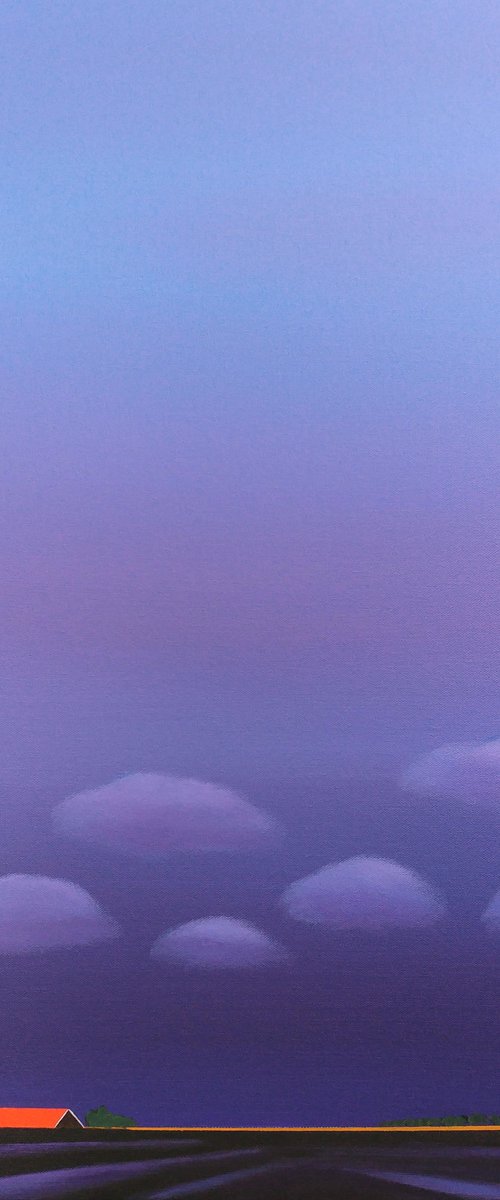 Purple Evening (July) by Nelly van Nieuwenhuijzen