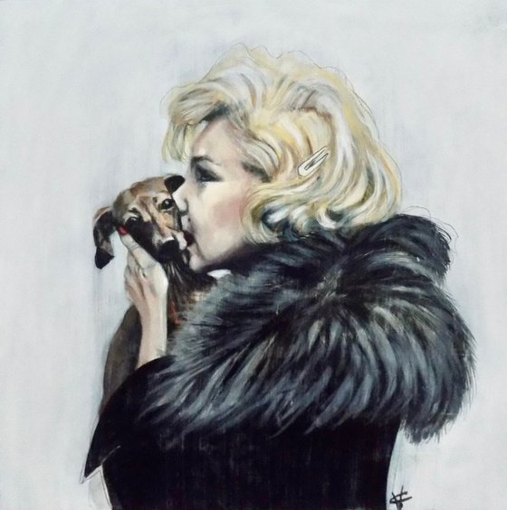 Marilyn Monroe painting by Victoria Coleman