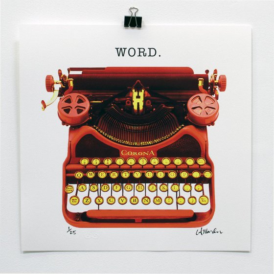 Word. - TypOwriter art by LA Marler