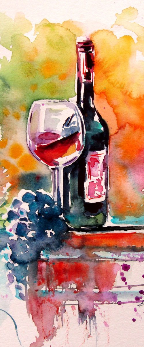 Grape and wine by Kovács Anna Brigitta