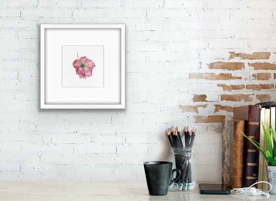 Rose. Original watercolour artwork.