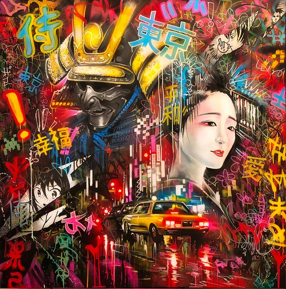 'Tokyo Dreams' - Original painting on canvas