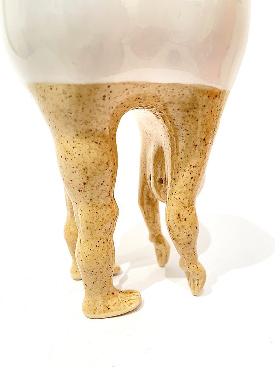 Artistic Tooth with Dotted Legs