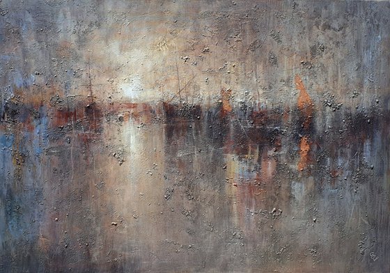 " Harbor of destroyed dreams - Utopia " (W 130 x H 90 cm) SPECIAL PRICE!!!