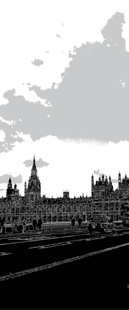 HOUSES OF PARLIAMENT B&W by Keith Dodd