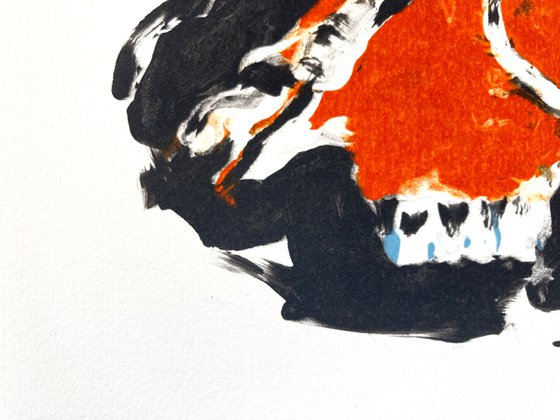 Skull (Orange/Black)