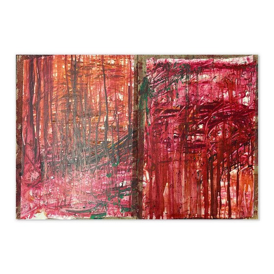 Diptych red