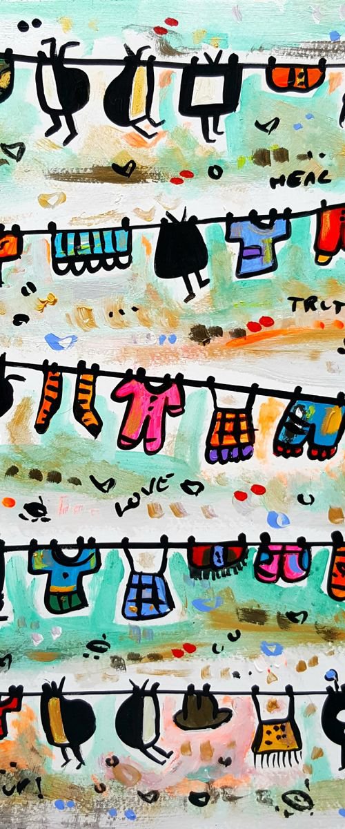 Pretty Laundry Televisions by Maria Luisa  Azzini