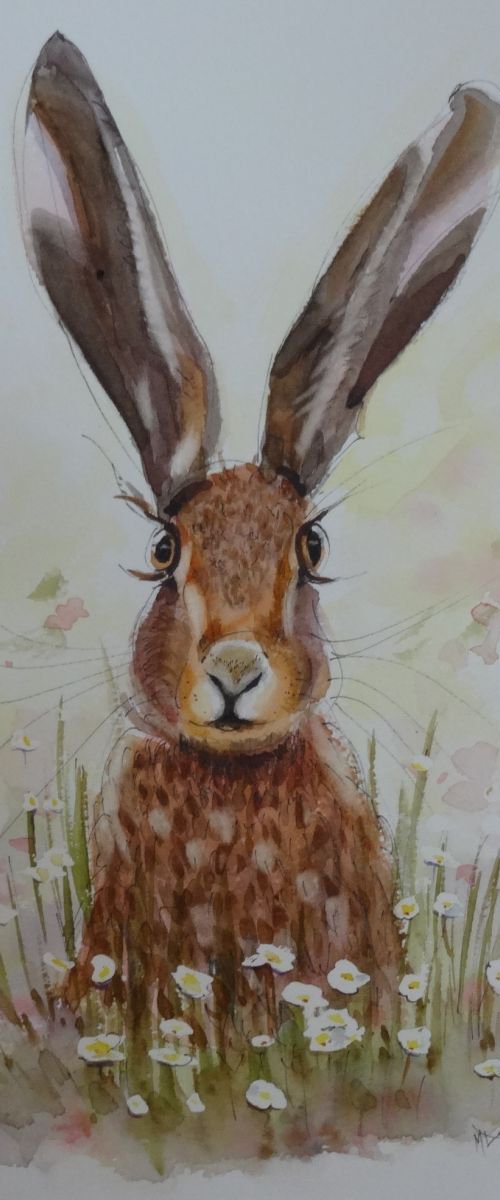 Hare,    Spring in the Hare by Mel Davies Original Art