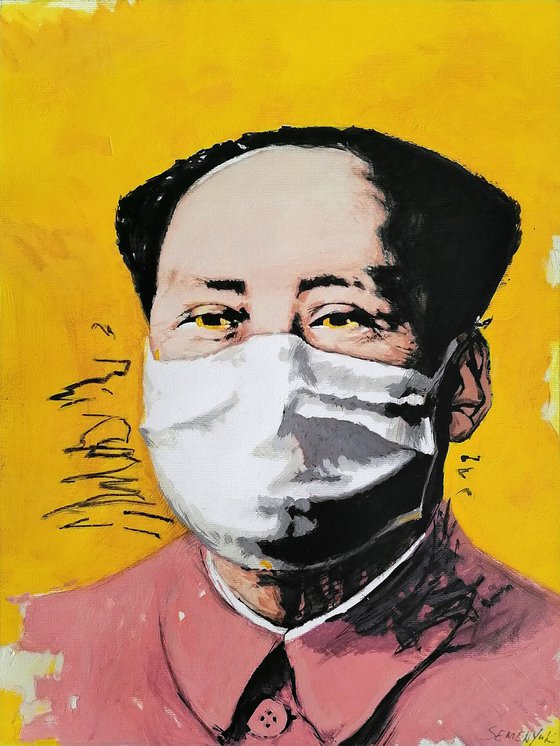 Warhol's Mao Zedong in white mask