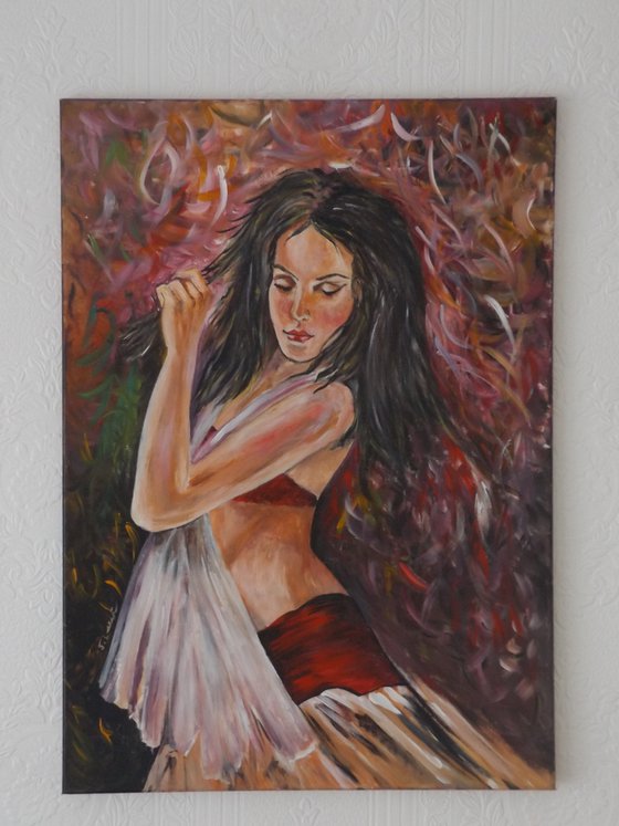 Dancer in Crimson