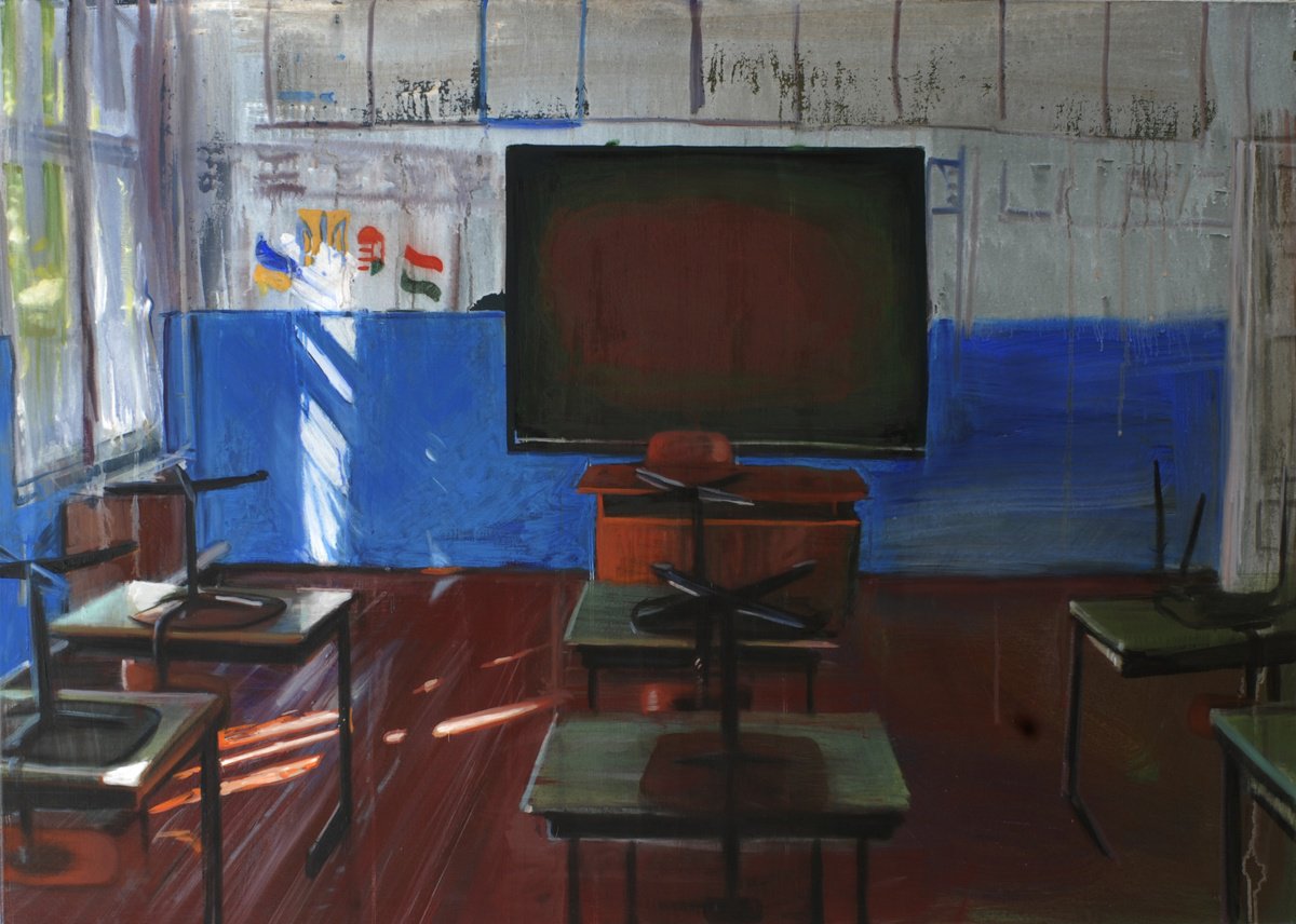 At school Oil painting by Daniel László Artfinder