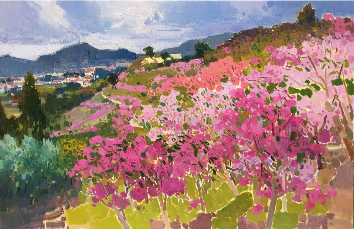 Spring 254 By Jianzhe Chon, 35 X 24, Artwork For Sale On Artfinder