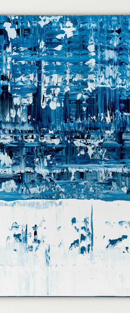 Blue abstract painting LE773 by Radek Smach