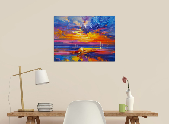 Orange sky