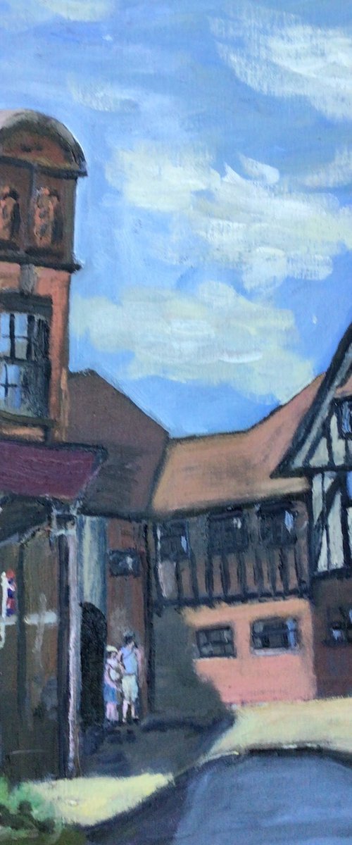 The Guildhall Sandwich, oil painting by Julian Lovegrove Art