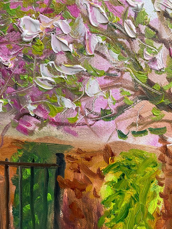 Magnolia in the garden