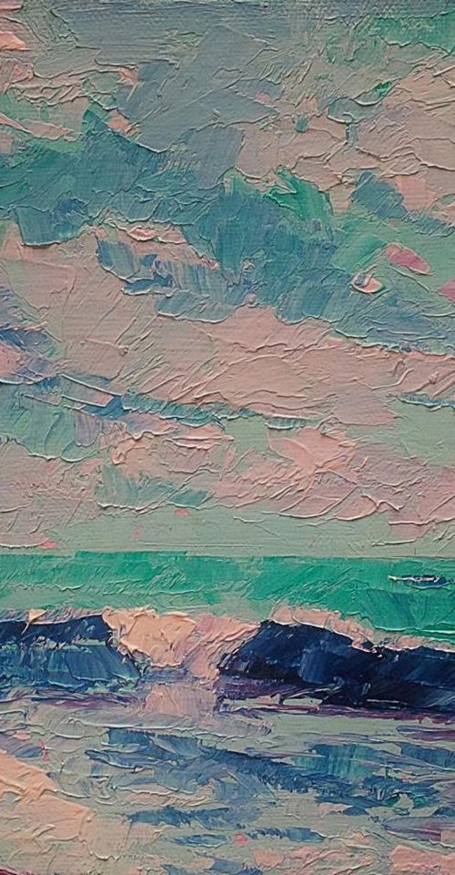 Winds and the Waves,, seascape by Padmaja Madhu
