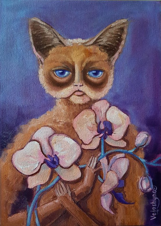 She and orchid
