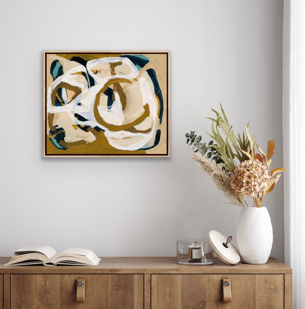 Organic Abstract Oil Painting By Rosie Gordon, 0 X 0", Foothold, Original Artwork