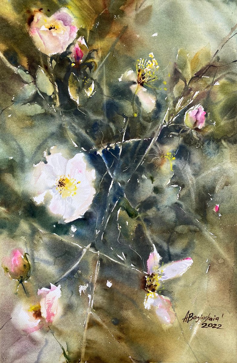 Deep of wild roses by Anna Boginskaia