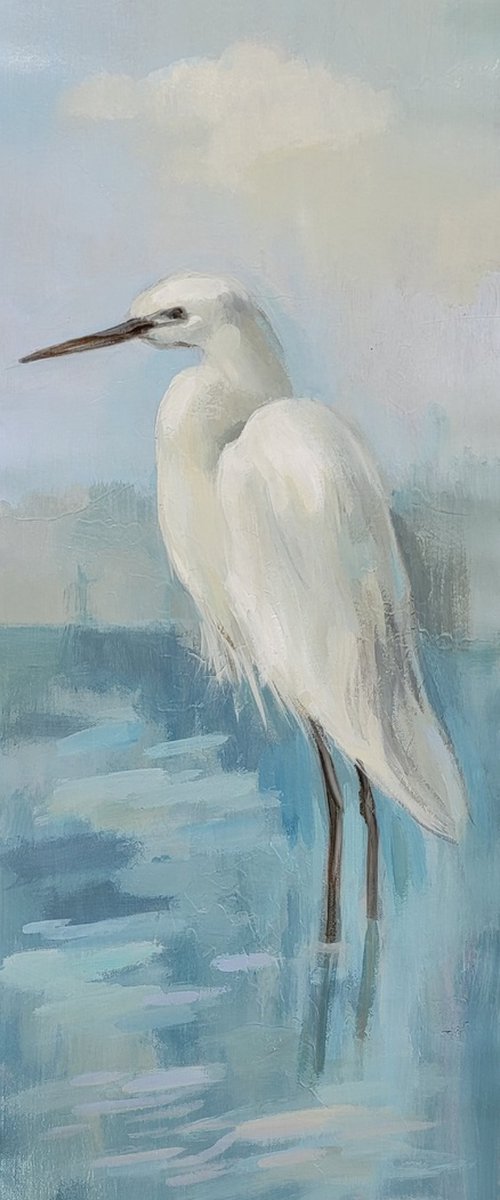 Heron by the Lake II by Silvia  Vassileva