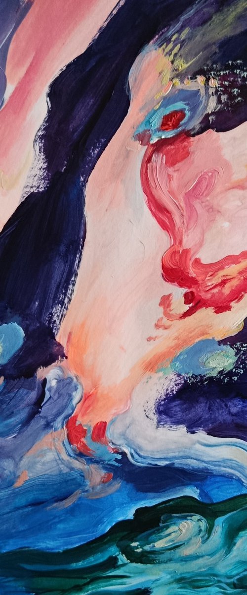 Peacock wave by Tetiana Borys