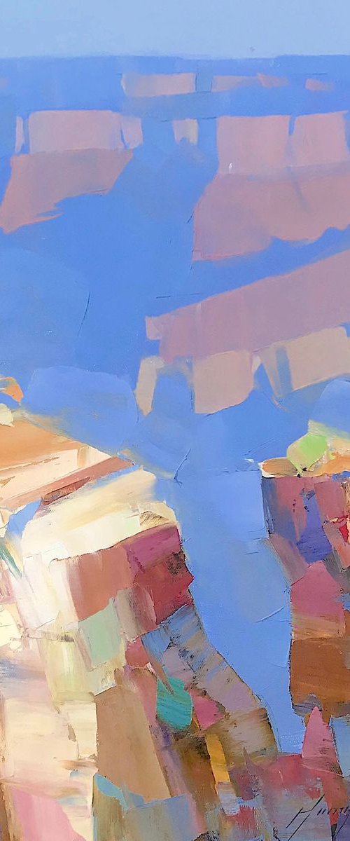 Grand Canyon, Landscape oil painting, Handmade artwork, by Vahe Yeremyan